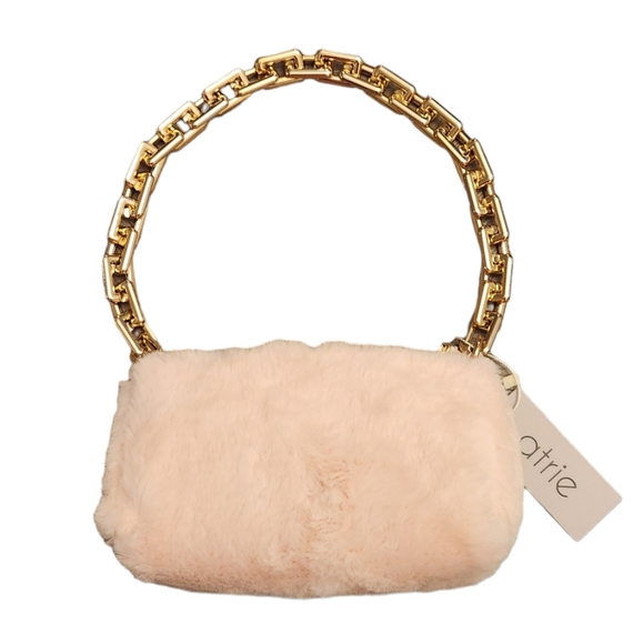 Atrie Handbags - NWT ATRIE FAUX FUR PURSE - LIGHT PINK
